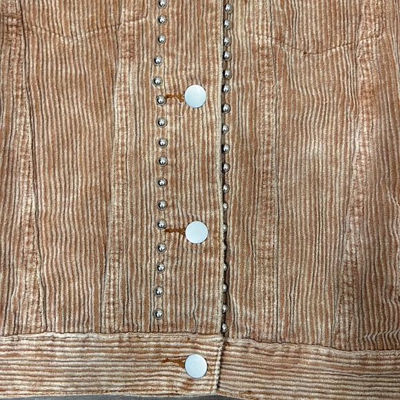 Like New POL Brown Sugar Corduroy Silver Studded Oversized Jacket - Picture 7 of 10